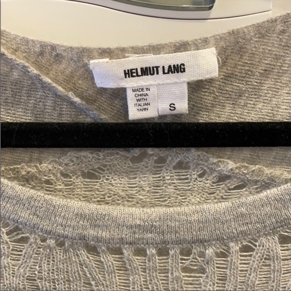 Helmut Lang Loose Knit Grey Tunic Small - Picture 3 of 7